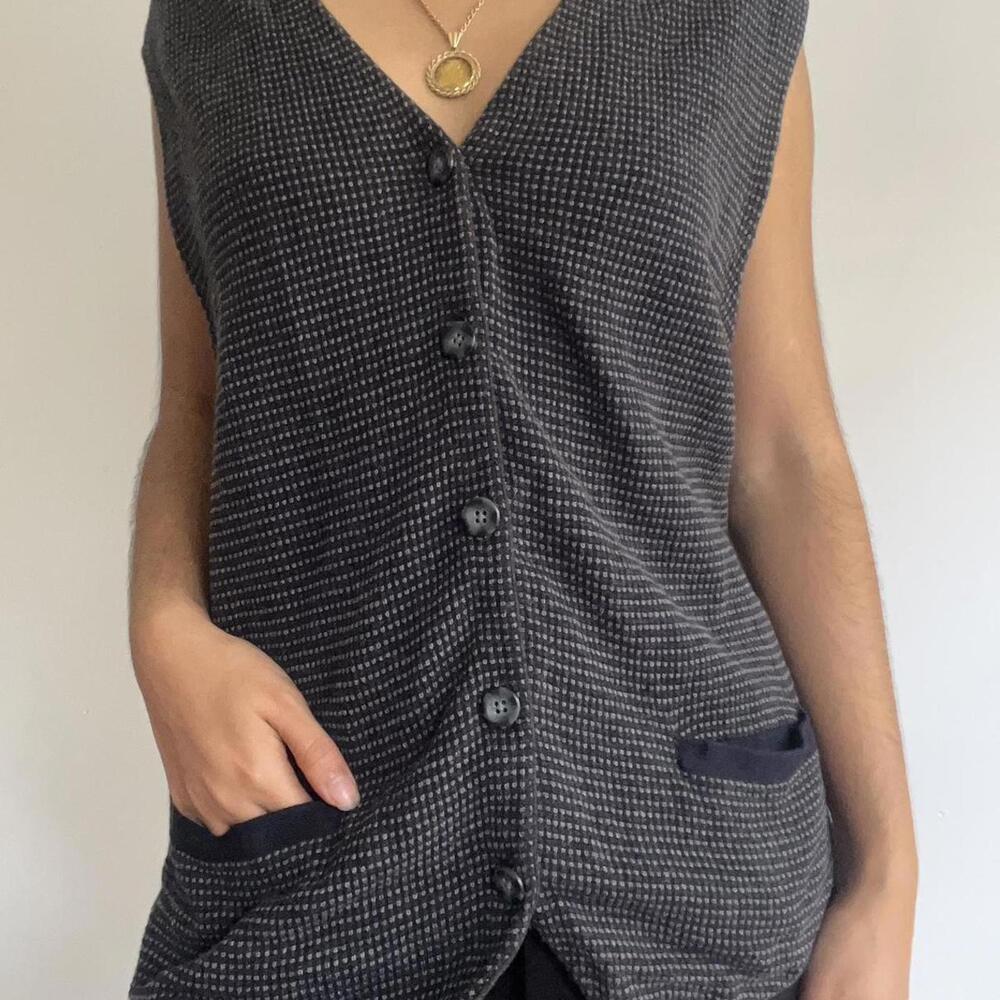 Women's Navy and Black Gilet
